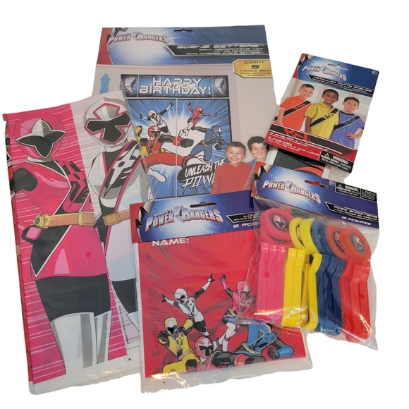 Power Ranger Party Supplies Nwt Power Rangers Party Pack Birthday